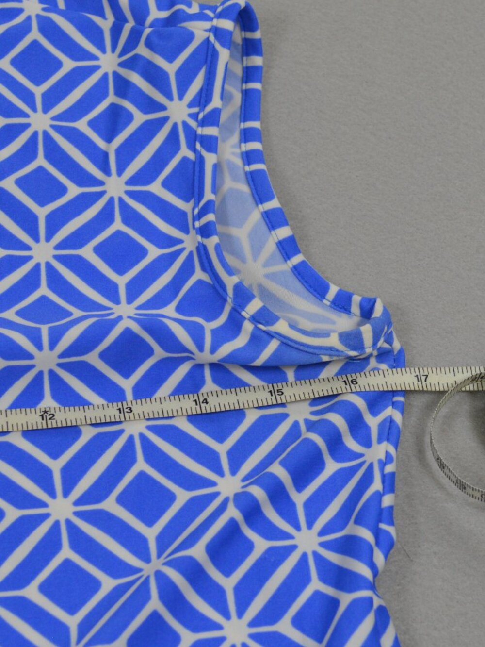 💙 Jude Connally Blue Geometric Shift Dress XS Golf Tennis Pickleball USA - Picture 7 of 11